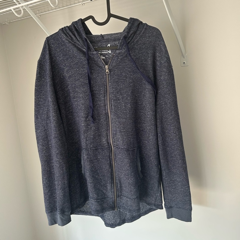 🧡5/$25🧡Hanes Navy Blue Zip-Up Hoodie